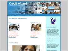 Tablet Screenshot of creditwizard.net